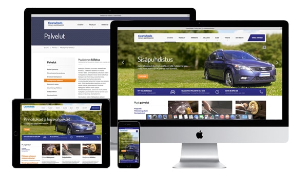 www.cleanwheels.fi verkkosivut