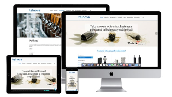 Telnova.fi--verkkosivu